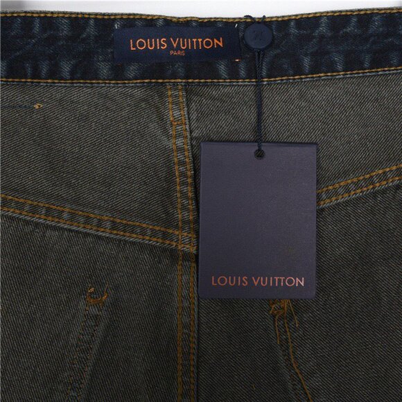 LOUIS VUITTON tool embroidered jeans s - Picture 8 of 9